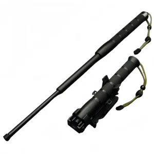 Lätt självförsvar gummi teleskopisk pinne svängrulle svängpinne bärbar utomhus självförsvar lagligt vapen unisex