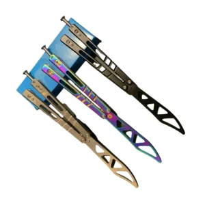 Övningsverktyg för fjärilskniv i rostfritt stål, utomhusverktyg JL-64 oslipat