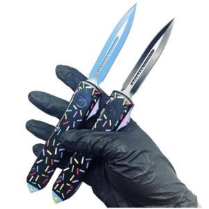 5,5 tums UTX70 svart Series Dessert Warrior OTF-kniv