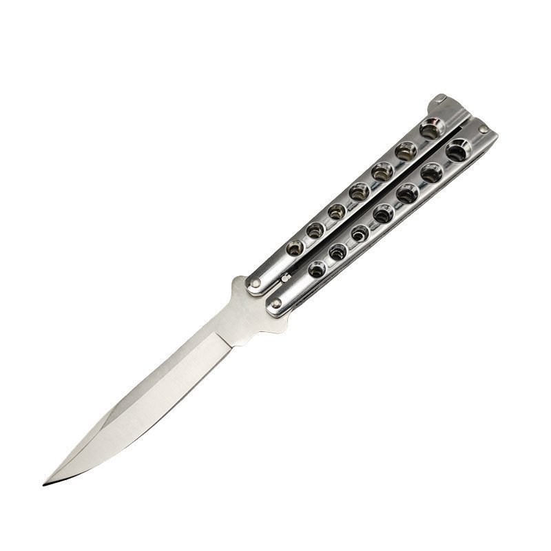 d244449c6a834a22088933ce96e6da0.jpg BM 42 Balisong Kniv Fjärilskniv Fjäderlås Silver