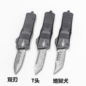 Micro-tech Minilong damaskus OTF-kniv