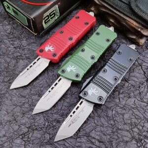 zinkhandtag Microtech mini Dragon OTF-kniv