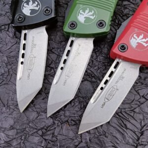 zinkhandtag Microtech mini Dragon OTF-kniv