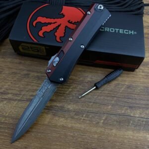 Micro-tech Serpent God damaskus OTF-kniv