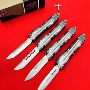 Microtech transparent UT vit skal OTF-kniv
