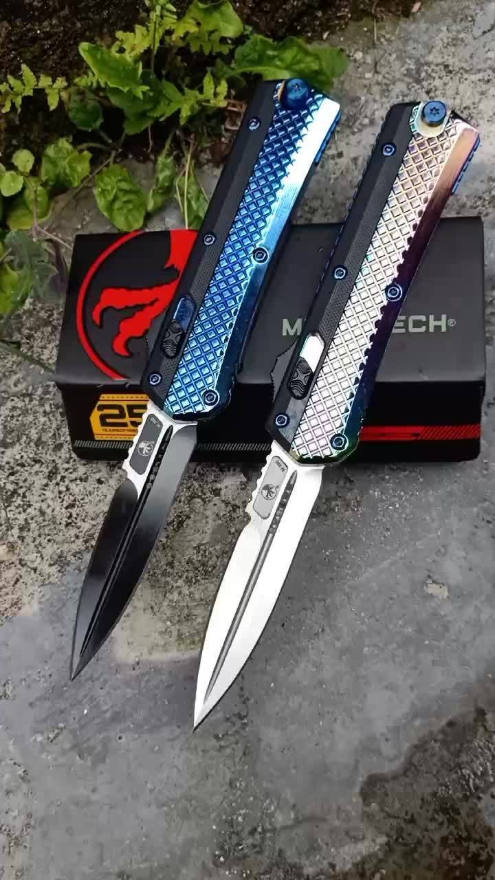 446e560bd034cf61bbdf954775794ad4.mp4.pdd_.000001.jpeg zinkhandtag Microtech, Snake God handtagsplattor rakutfällande OTF-kniv