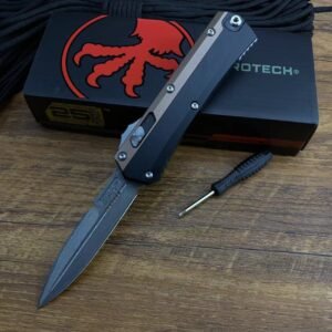 Micro-tech Serpent God damaskus OTF-kniv