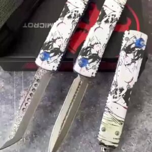 Microtech UT Geisha damaskus 💰388 Packs OTF-kniv