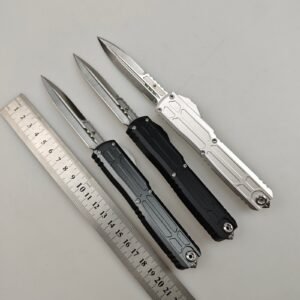 Microtech UT-EX OTF-kniv med dolk-logotyp fickklämma