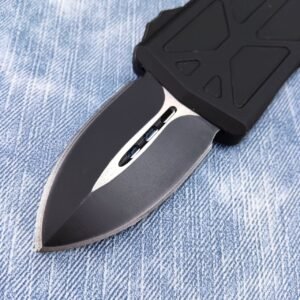 med zinkhandtag Microtech Bighead Flying Fish OTF-kniv