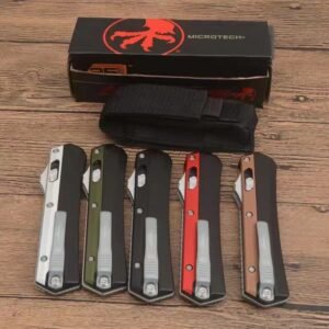 zinkhandtag Microtech Snake God OTF-kniv