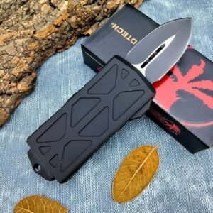 med zinkhandtag Microtech Bighead Flying Fish OTF-kniv