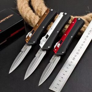 zinkhandtag Microtech Snake God OTF-kniv
