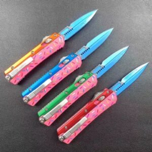 med zinkhandtag mini Snake God Donut OTF-kniv