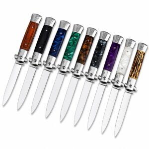 Klassiska italienska Stiletto Folding Knife