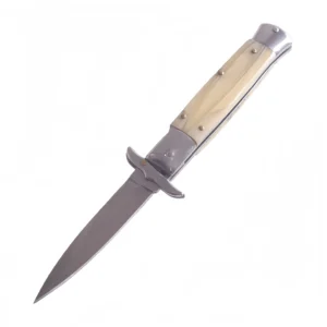 Gula Bone Handle Stiletto Knife - Dragon Pattern Design