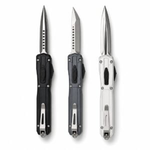 OTF-kniv med dolk-logotyp fickklämma