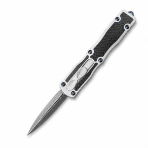 Damaskus kolfiber handtag OTF-kniv