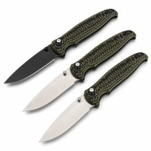 fjäril 4300 sidöppnande automatkniv med tvåfärgat G10 handtag