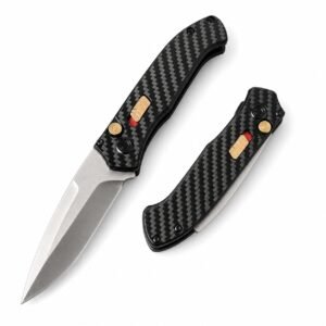 838 kolfiber handtag sidöppnande automatkniv