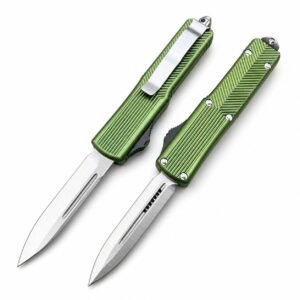 Vertikalt mönster handtag OTF-kniv