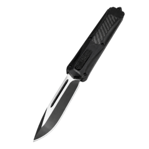 zinkhandtag fjäril 3300 kolfiber OTF-kniv