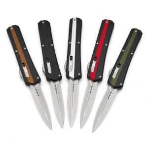 zinkhandtag ormgud OTF-kniv