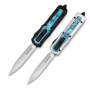 fjäril och Abalone snabbutfällande OTF-kniv
