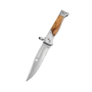 AK47 bajonett springkniv med bakre klämfäste (stor)